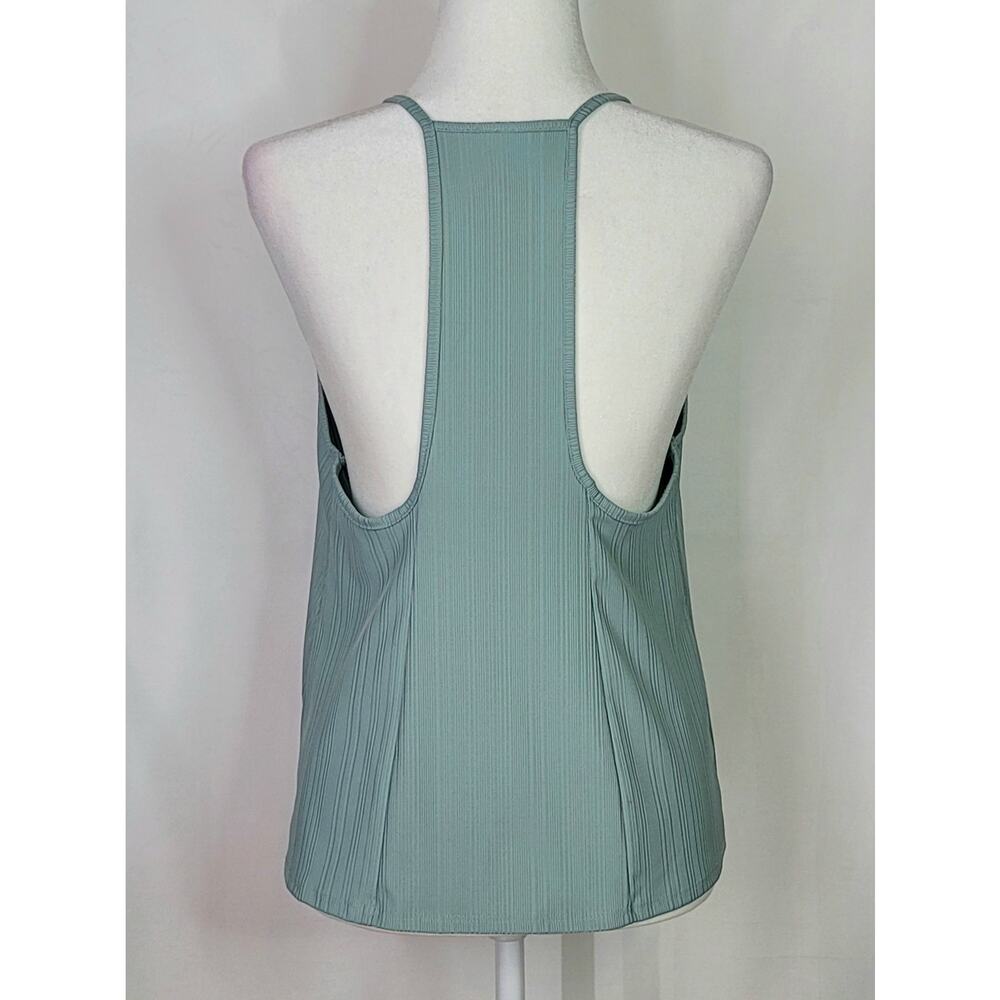 Intimately FREE PEOPLE Light Green Ribbed Flowy Tank Top Size Small Oversized - Picture 3 of 11
